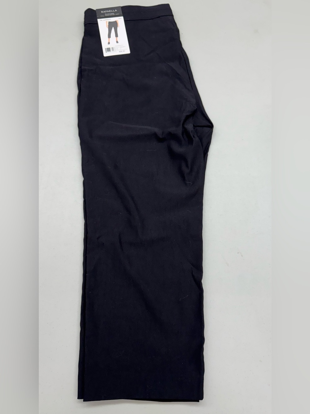 Rafaella Women’s Black Cropped Straight-Leg Pants
